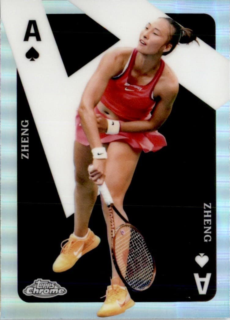 Qinwen Zheng Aces 2025 Topps Chrome 2025 Topps Chrome