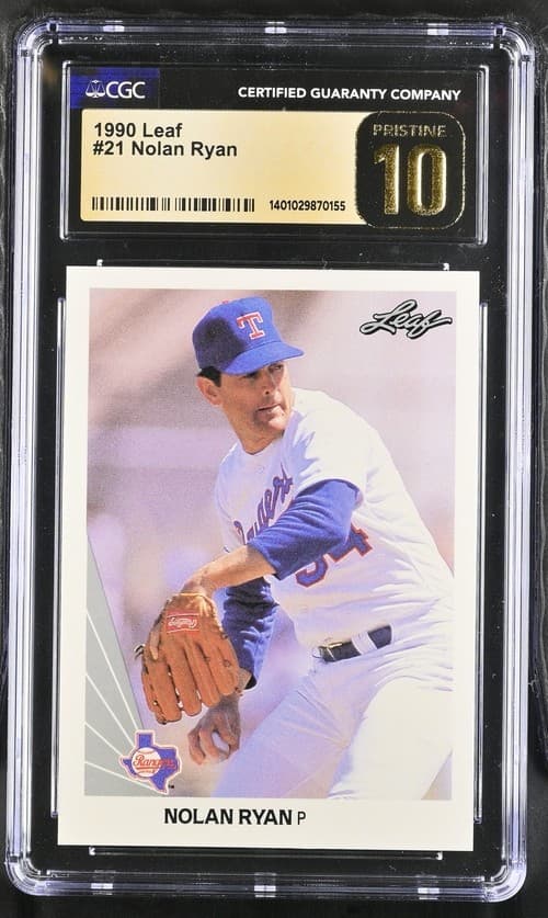NOLAN RYAN PRISTINE POP:1 1990 Leaf 1990 Leaf