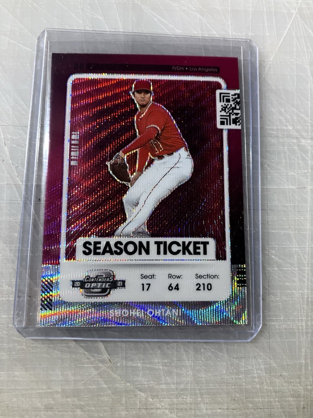 Shohei Ohtani Optic 2021 Panini Contenders 2021 Panini Contenders red-wave