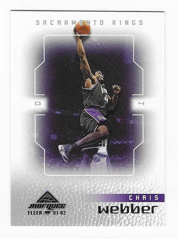Marquee Chris Webber 2001 Fleer 2001 Fleer