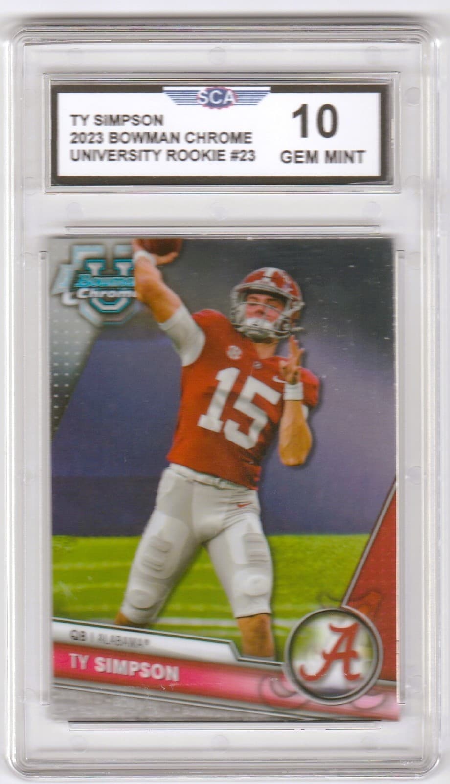 UNIVERSITY TY SIMPSON ALABAMA 2023 Bowman Chrome 2023 Bowman Chrome