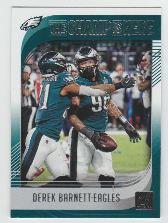 DEREK BARNETT Eagles THE CHAMP 2018 Donruss