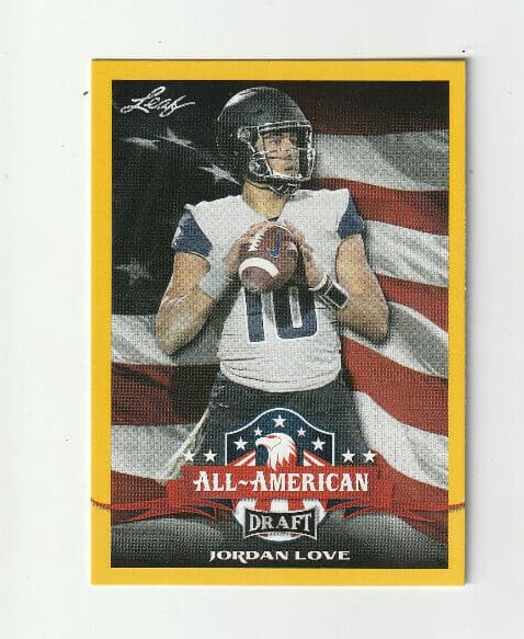 JORDAN LOVE DRAFT PICKS GOLD A 2020 Leaf