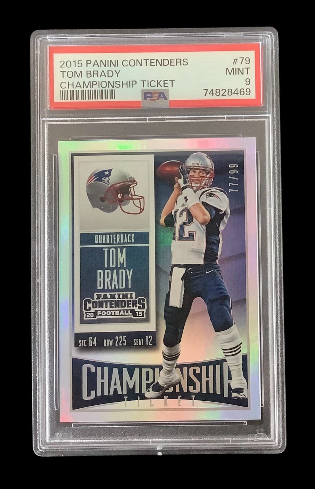 tom brady; championship ticket 2015 Panini Contenders 2015 Panini Contenders