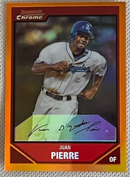 Juan Pierre Orange 2007 Bowman Chrome 2007 Bowman Chrome
