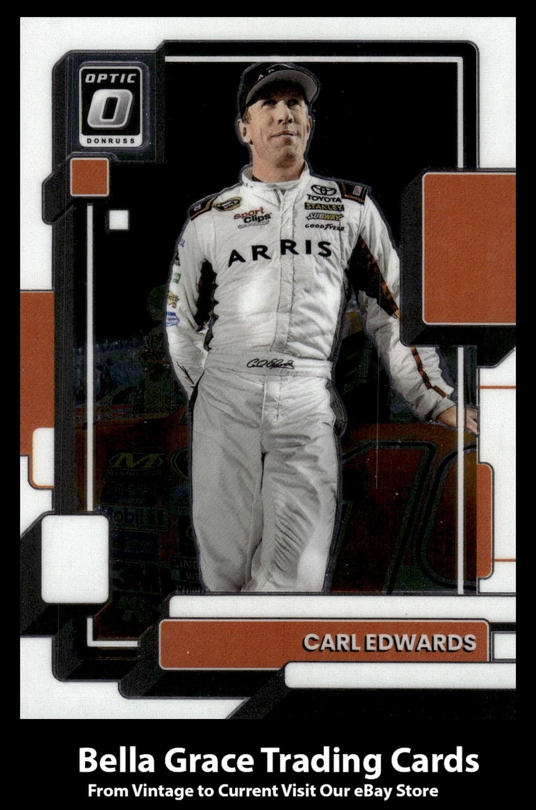 Carl Edwards trading card