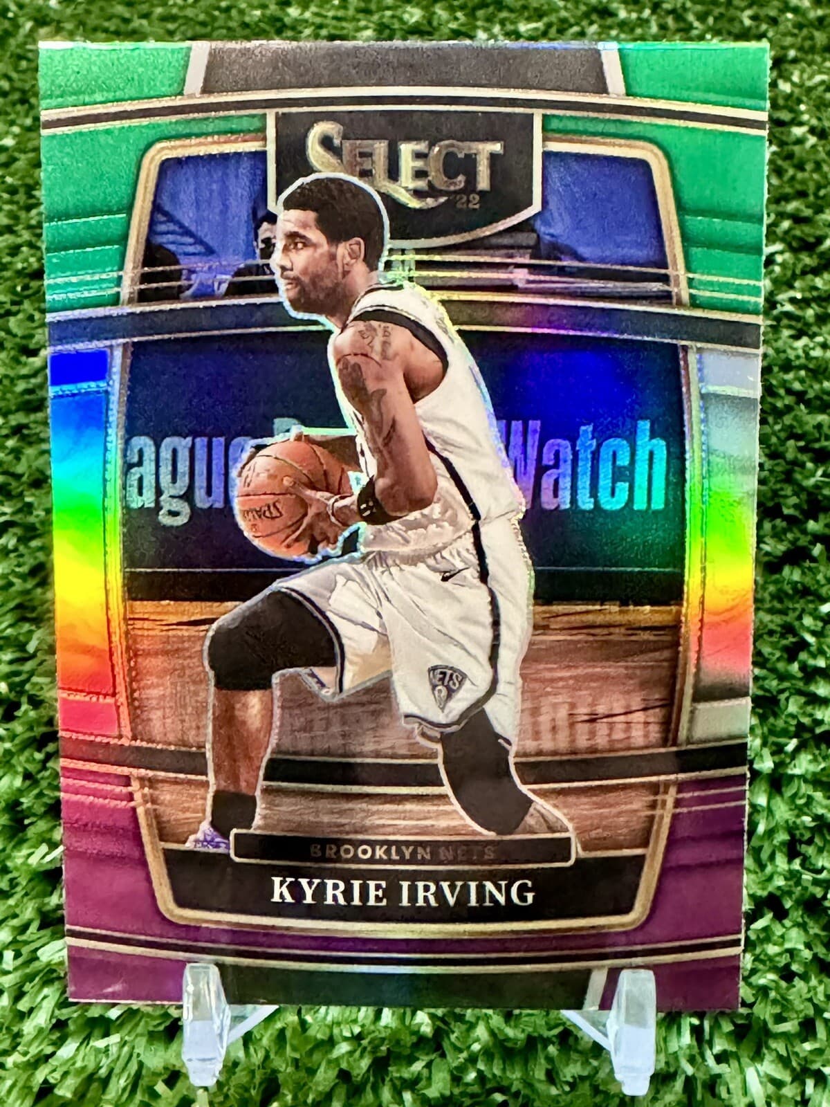 Kyrie Irving Tri 2021 Panini Select 2021 Panini Select green-holo-purple
