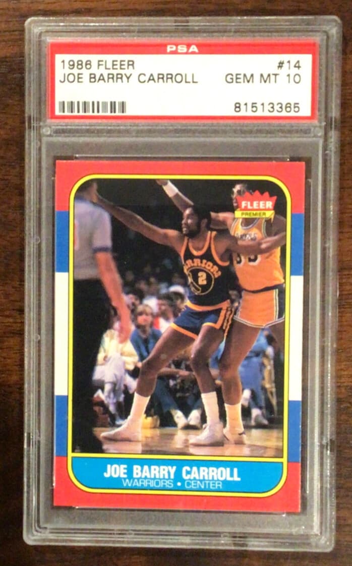 BASKETBALL JOE BARRY CARROLL 1986 Fleer 1986 Fleer