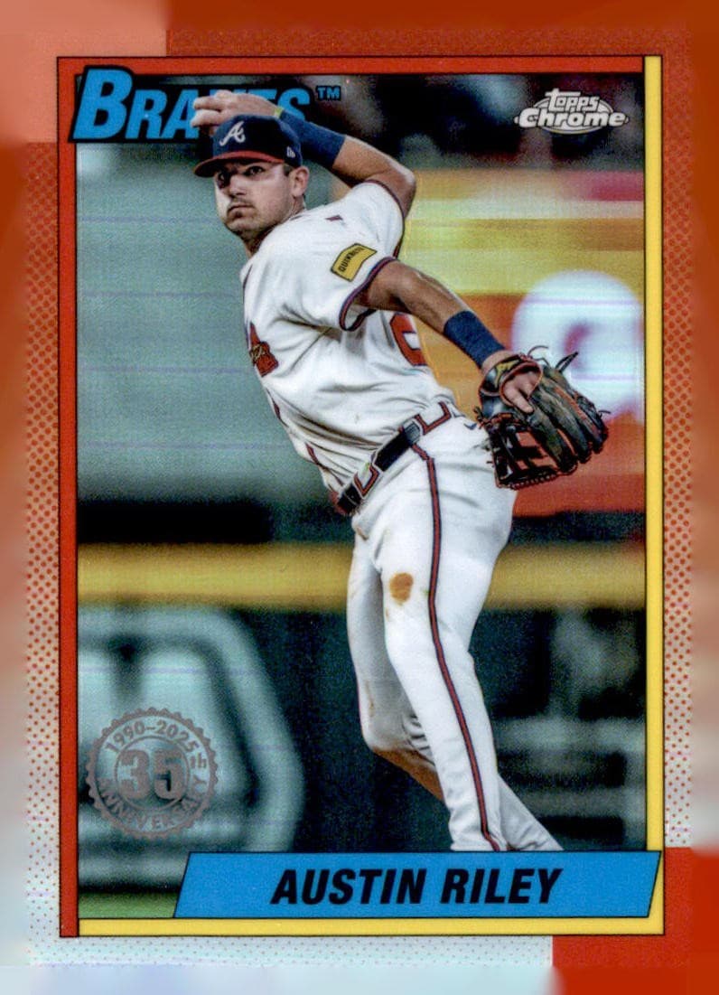 Austin Riley Topps 2025 Topps Chrome 2025 Topps Chrome