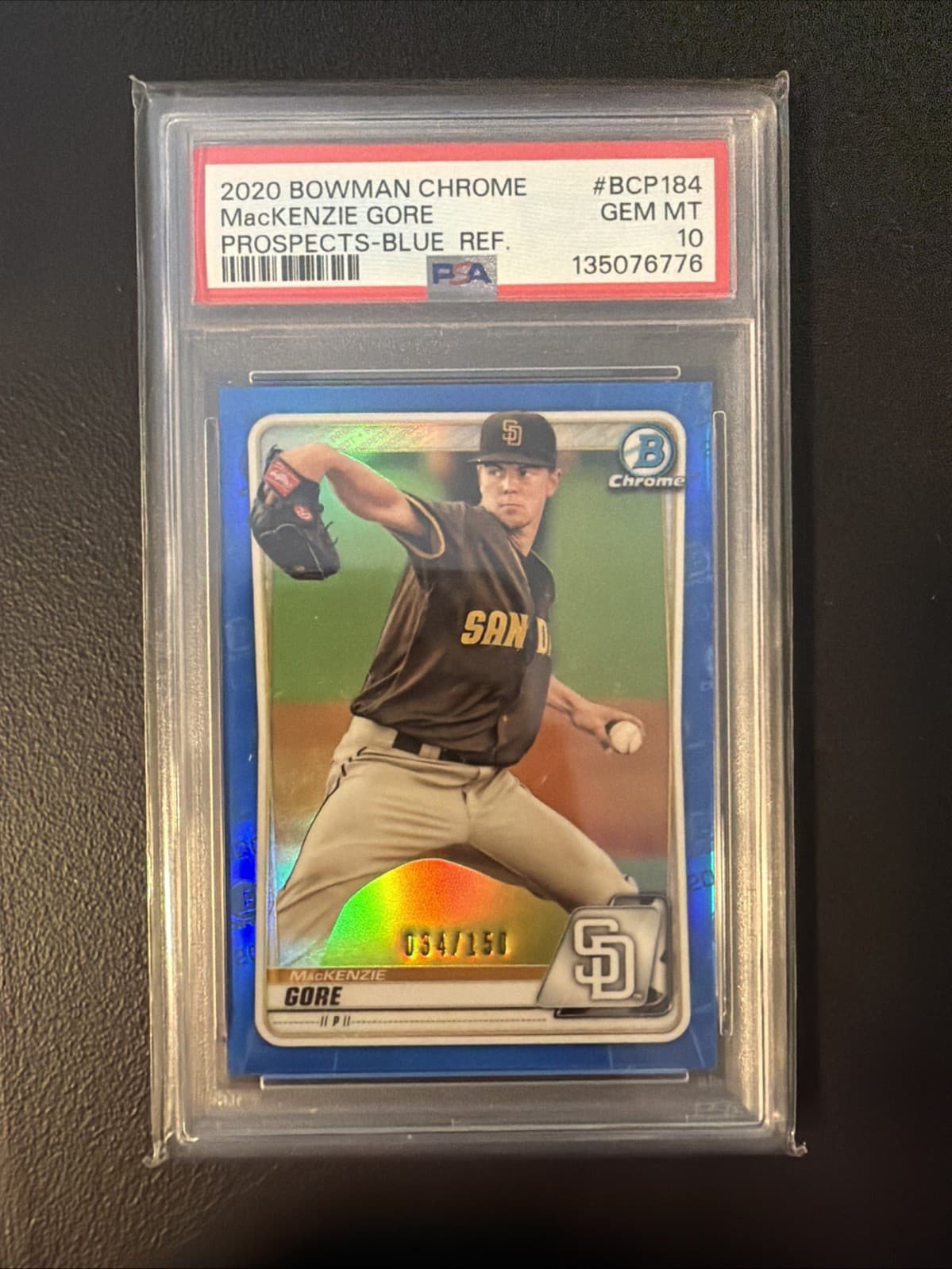 Prospects Mackenzie Gore 2020 Bowman Chrome
