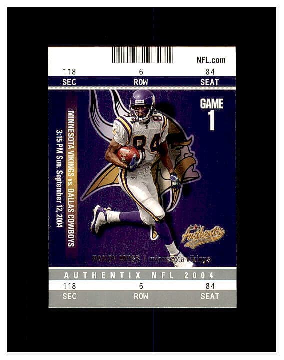 Randy Moss Minnesota 2004 Fleer