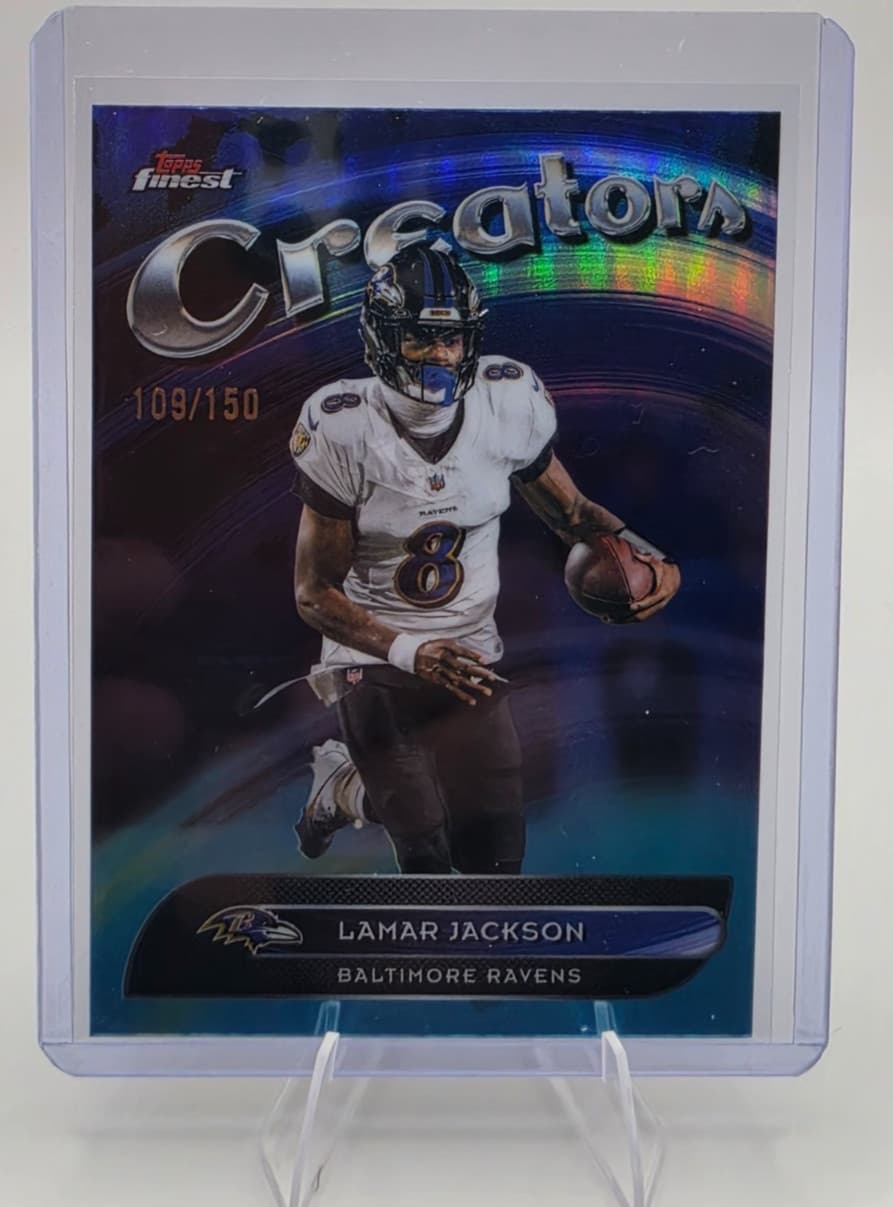 Football Lamar Jackson 2025 Topps Finest 2025 Topps Finest
