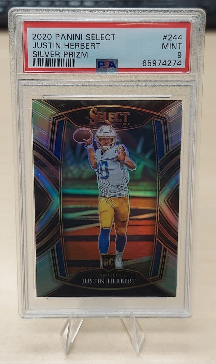 Justin Herbert Silver 2020 Panini Select 2020 Panini Select