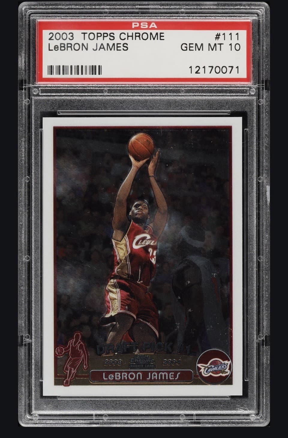 Bron James Lakers 2003 Topps Chrome