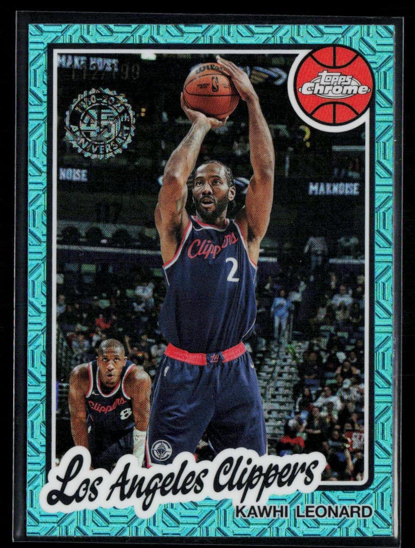 Kawhi Leonard 2025 Topps 2025 Topps aqua-mojo-refractor