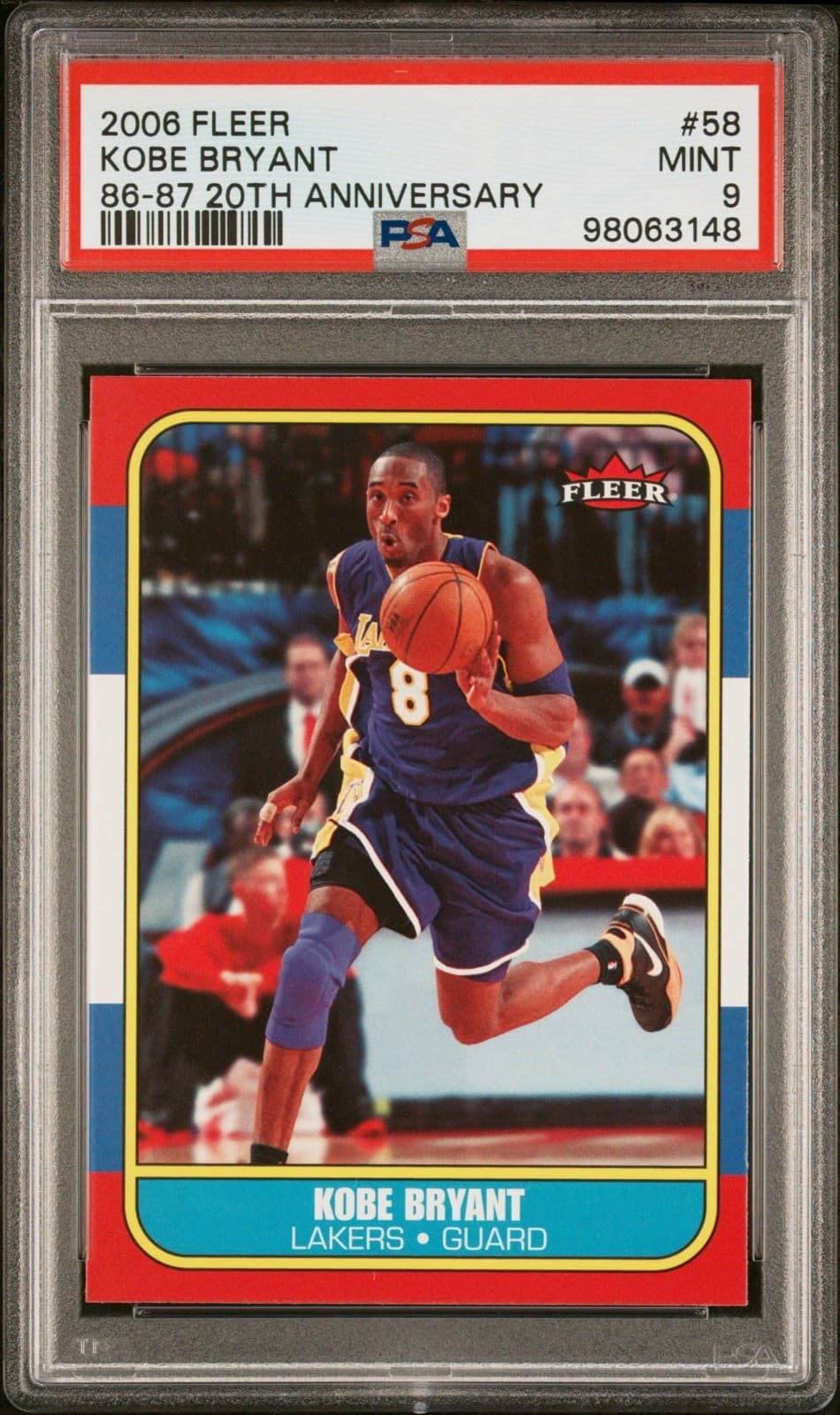 KOBE BRYANT -07 86-87 20TH ANN 2006 Fleer