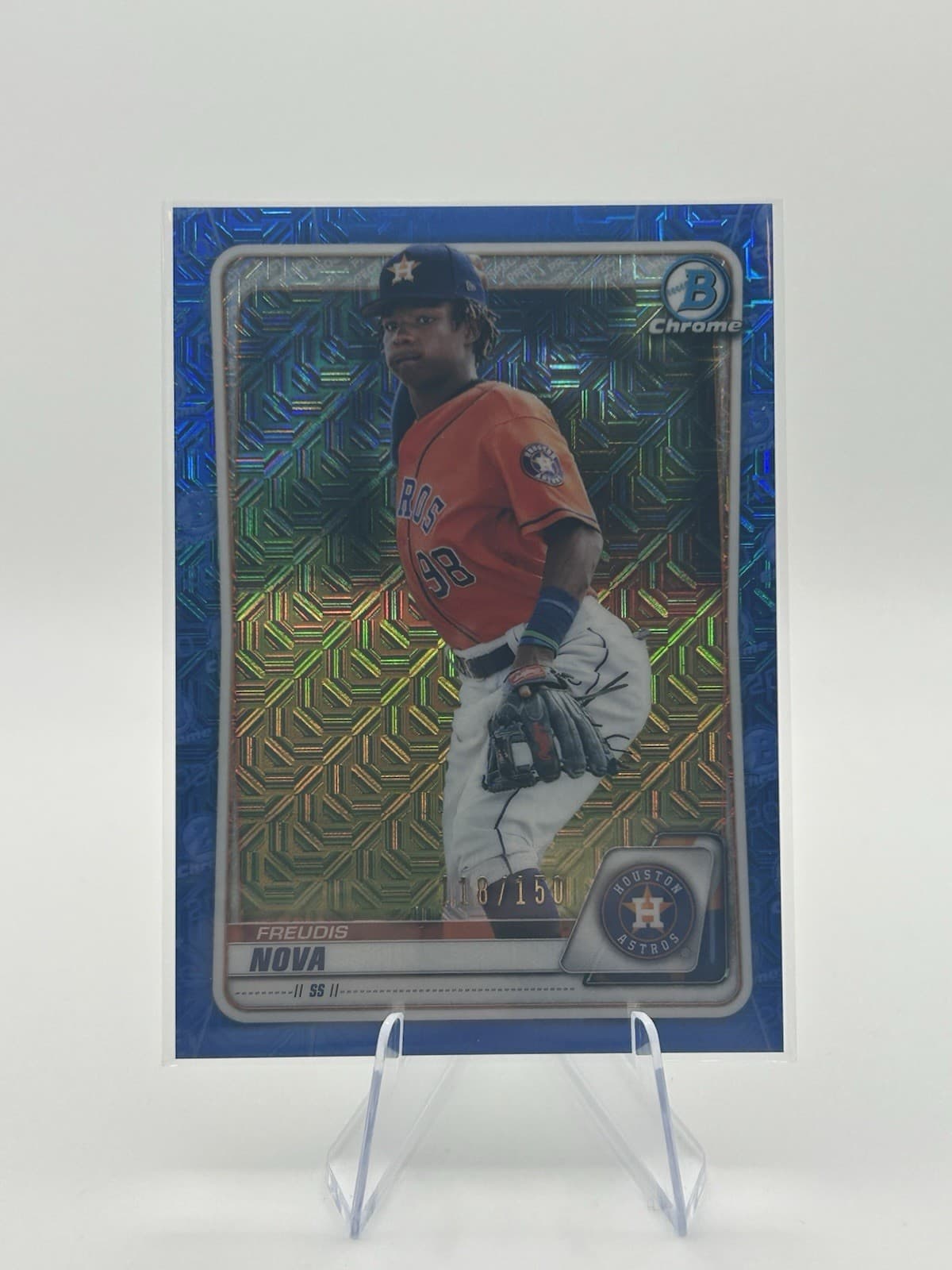 Prospects Freudis Nova 2020 Bowman Chrome 2020 Bowman Chrome blue-mojo-refractor