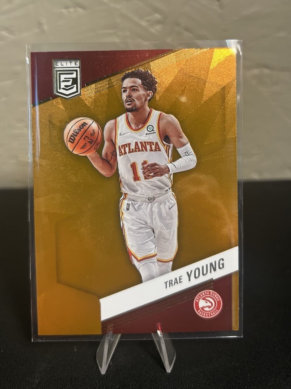 Elite Trae Young 2022 Donruss 2022 Donruss foil-orange