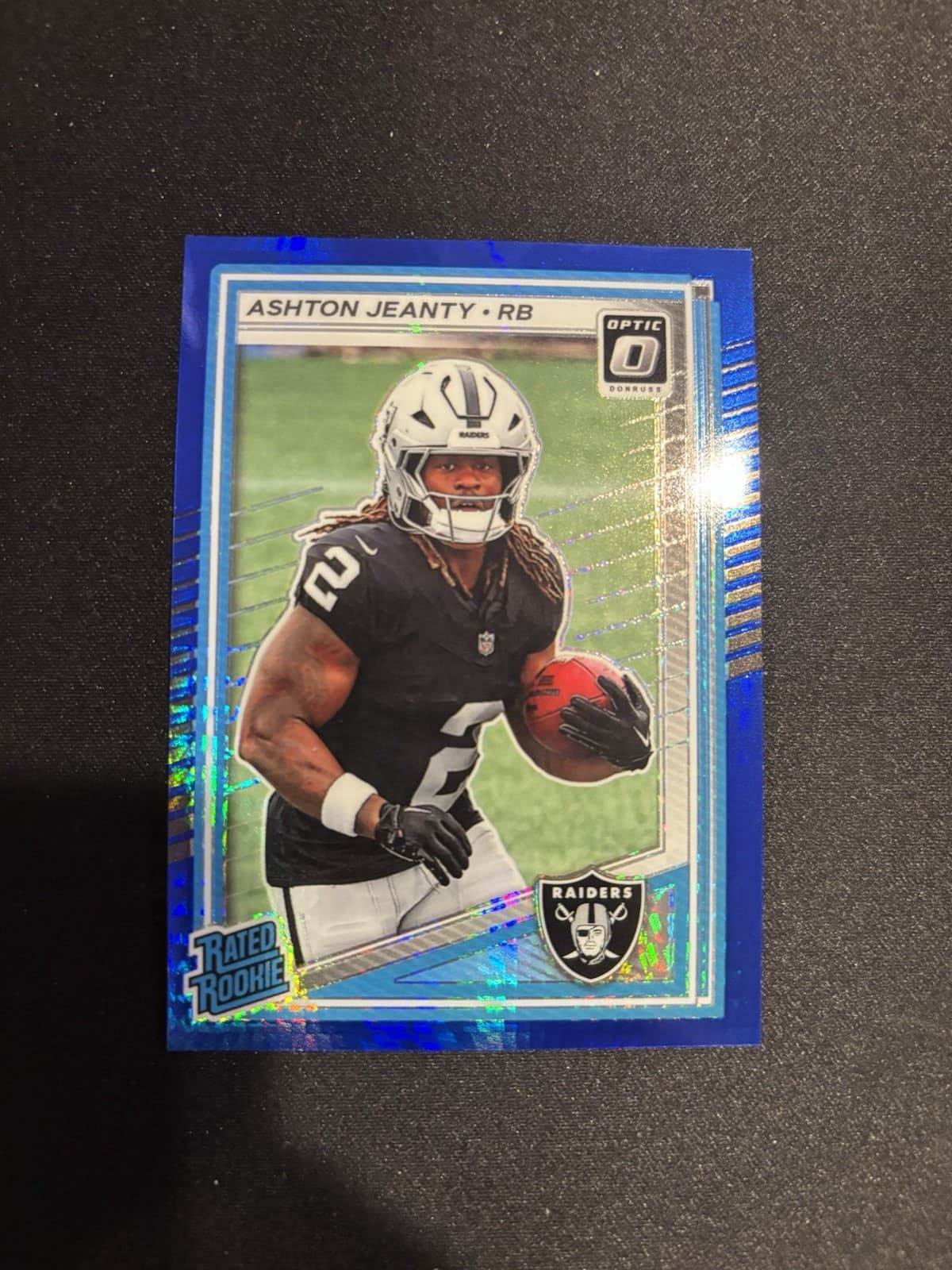 Ashton Jeanty Blue 2025 Donruss Optic
