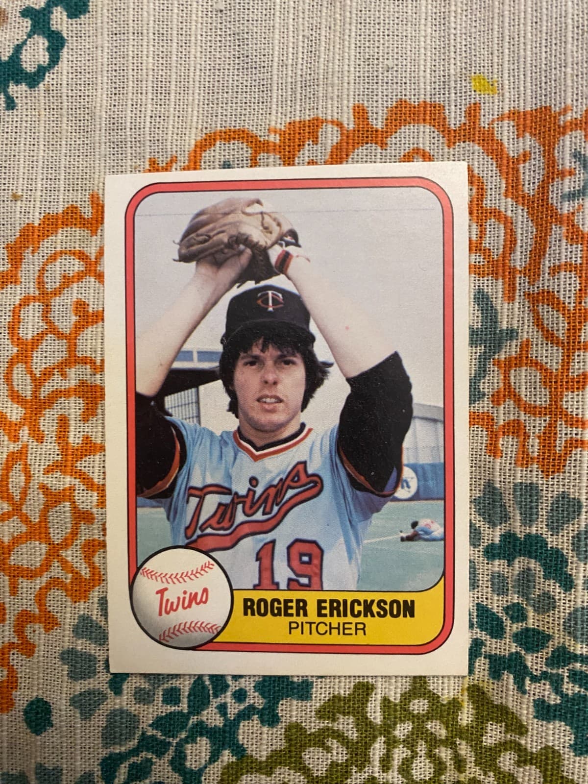 Roger Erickson 1981 Fleer 1981 Fleer