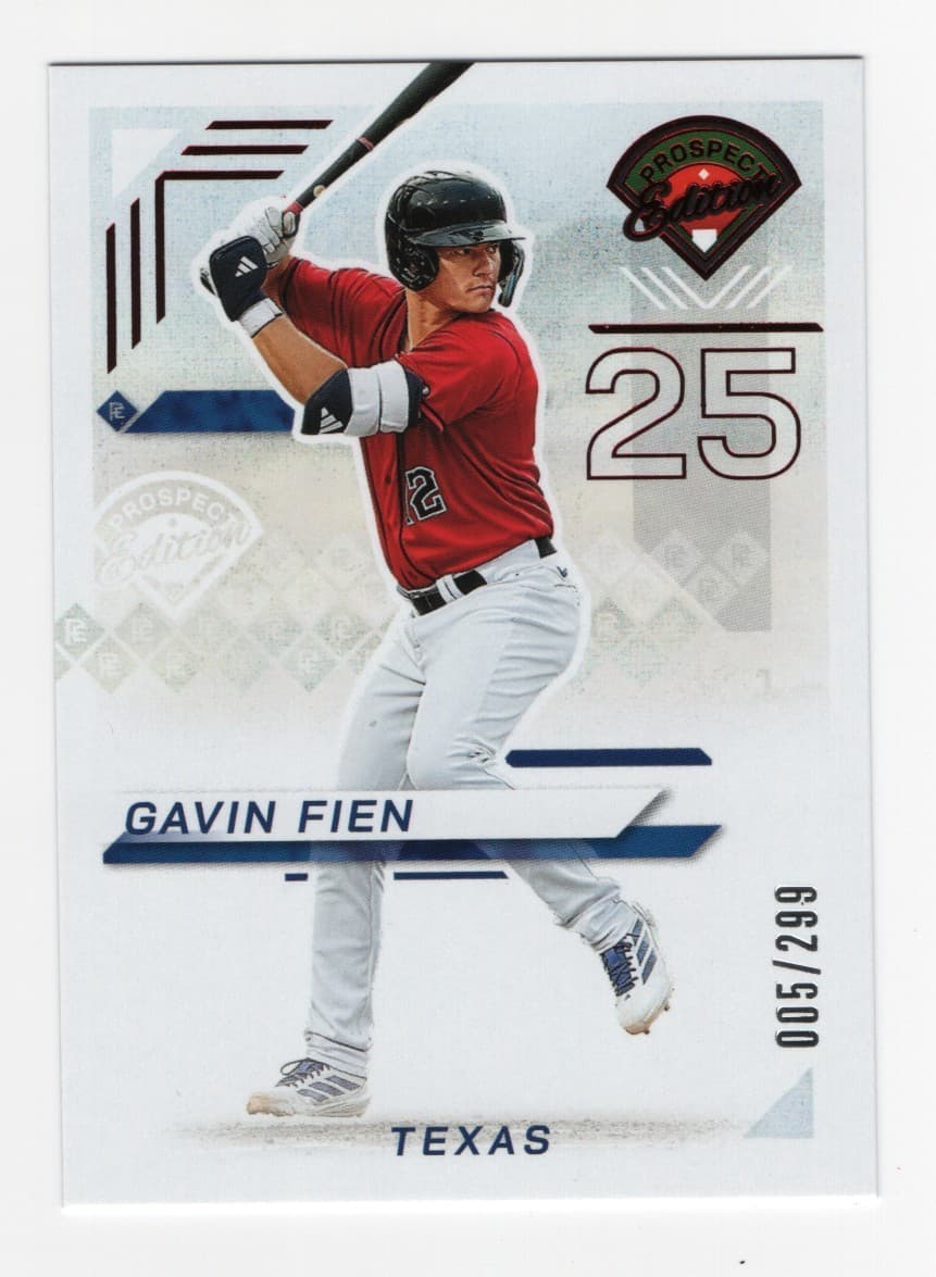 Prospect Edition Gavin 2025 Panini 2025 Panini foil-red