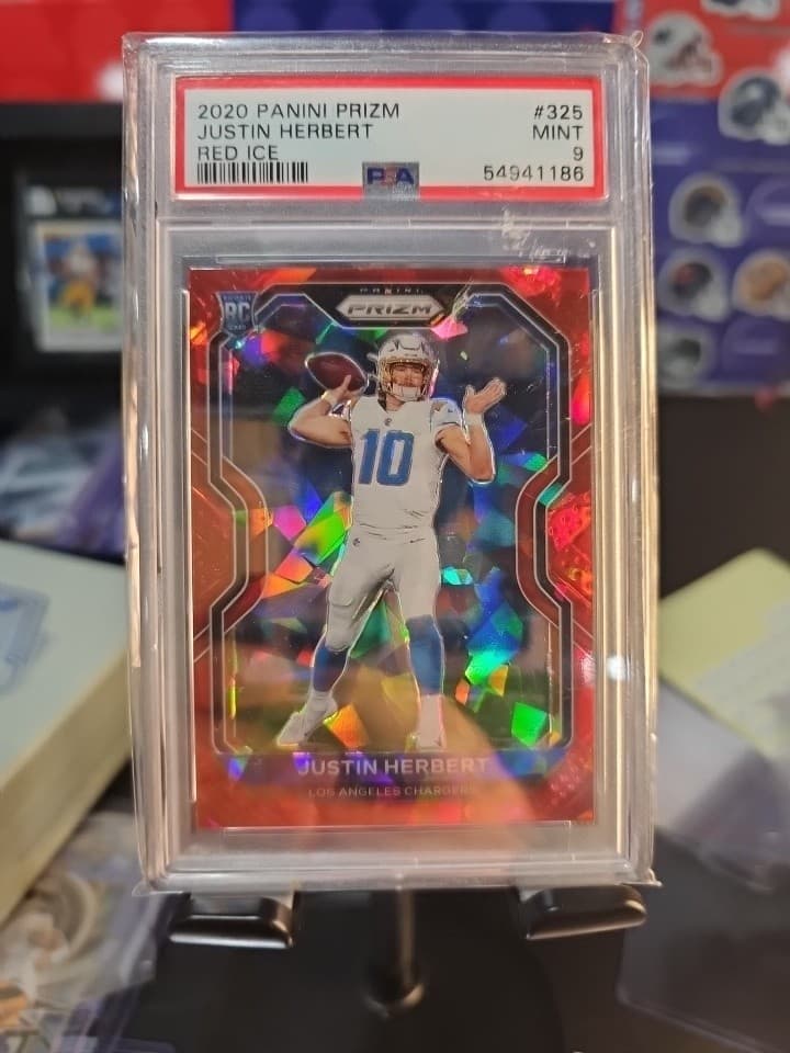 Justin Herbert Red 2020 Panini Prizm