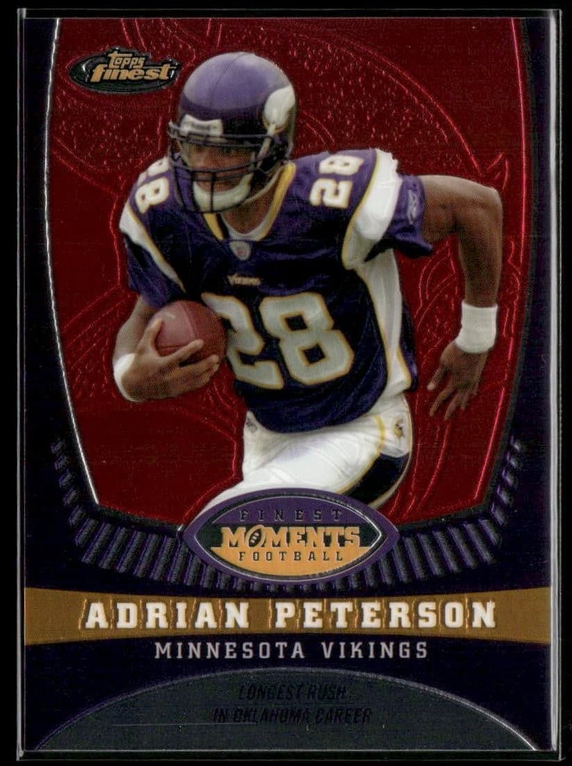 ADRIAN PETERSON FINEST MOMENTS 2008 Topps Finest 2008 Topps Finest