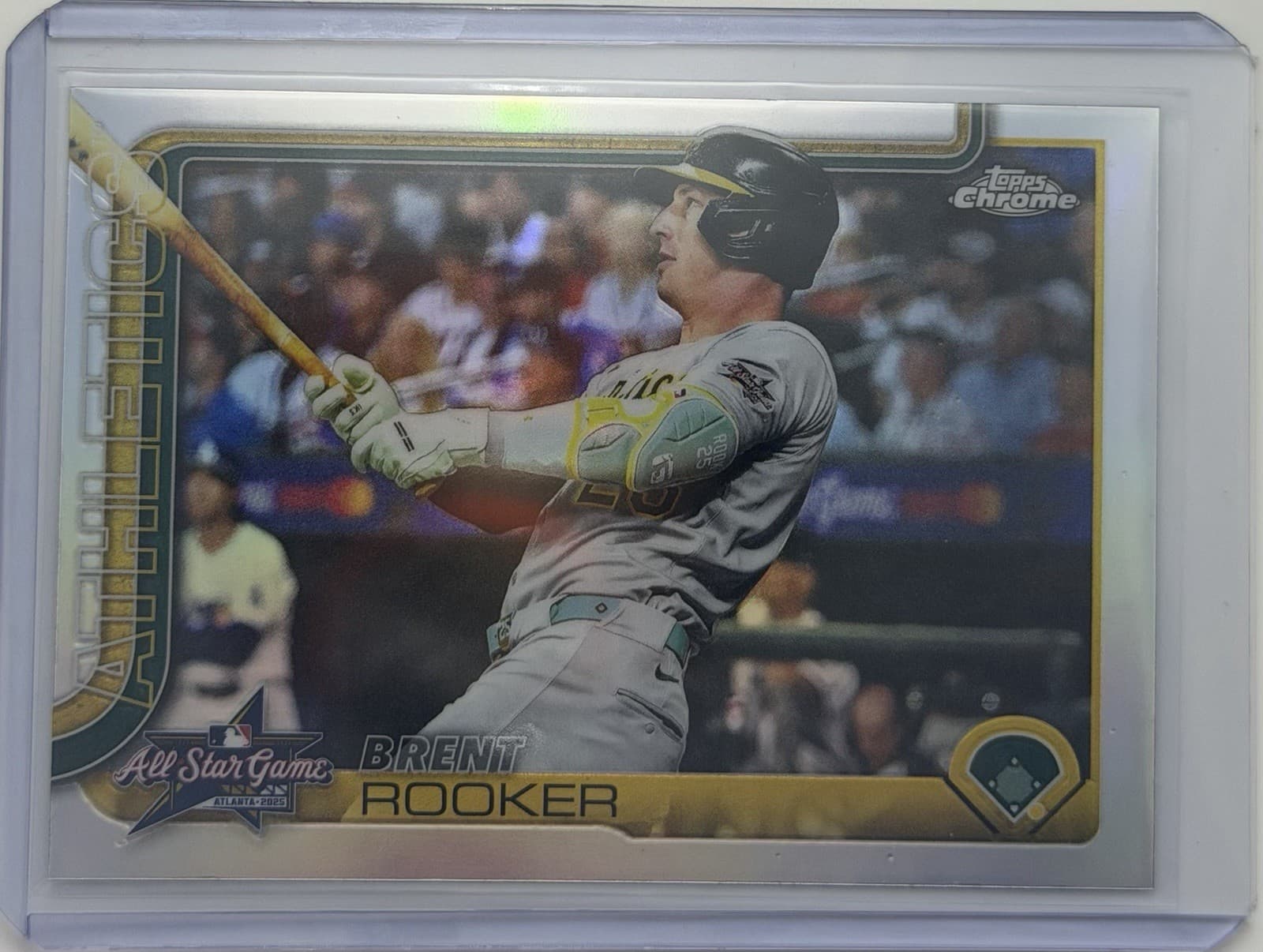 Update Brent Rooker 2025 Topps Chrome 2025 Topps Chrome refractor