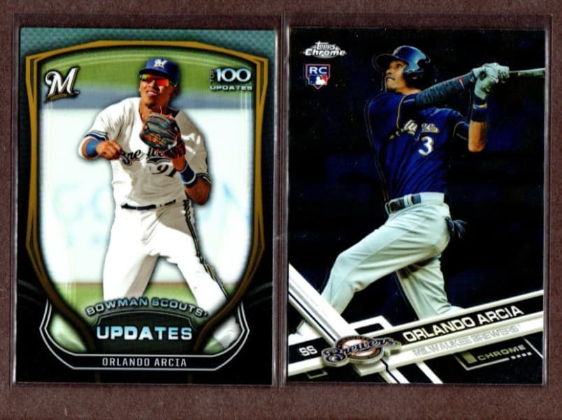 (2) / Bowman ORLANDO ARCIA ( ) 2017 Topps Chrome 2017 Topps Chrome