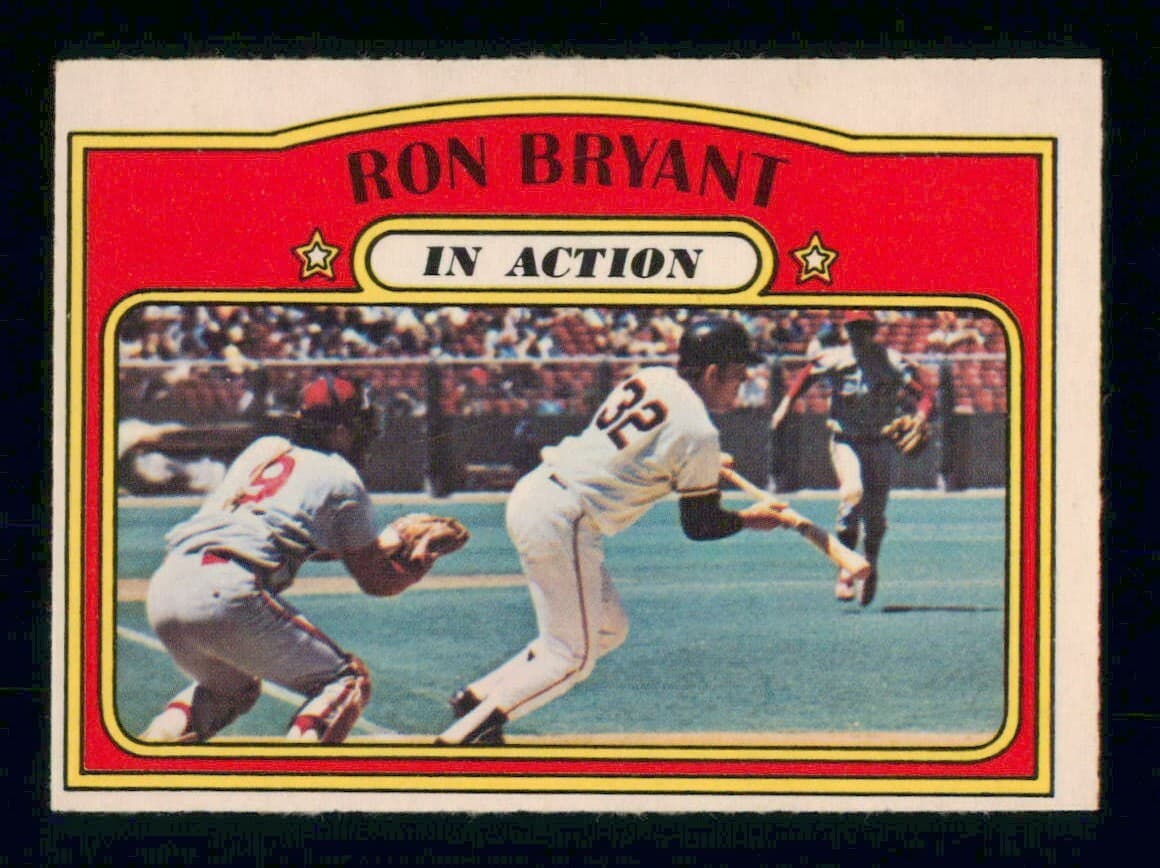 OPC BASEBALL # 186 RON BRYANT 1972 O-Pee-Chee