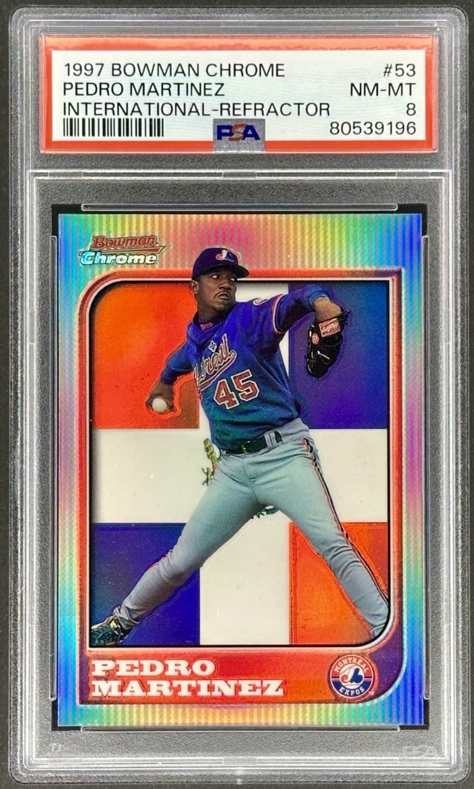 Pedro Martinez 1997 Bowman Chrome 1997 Bowman Chrome refractor