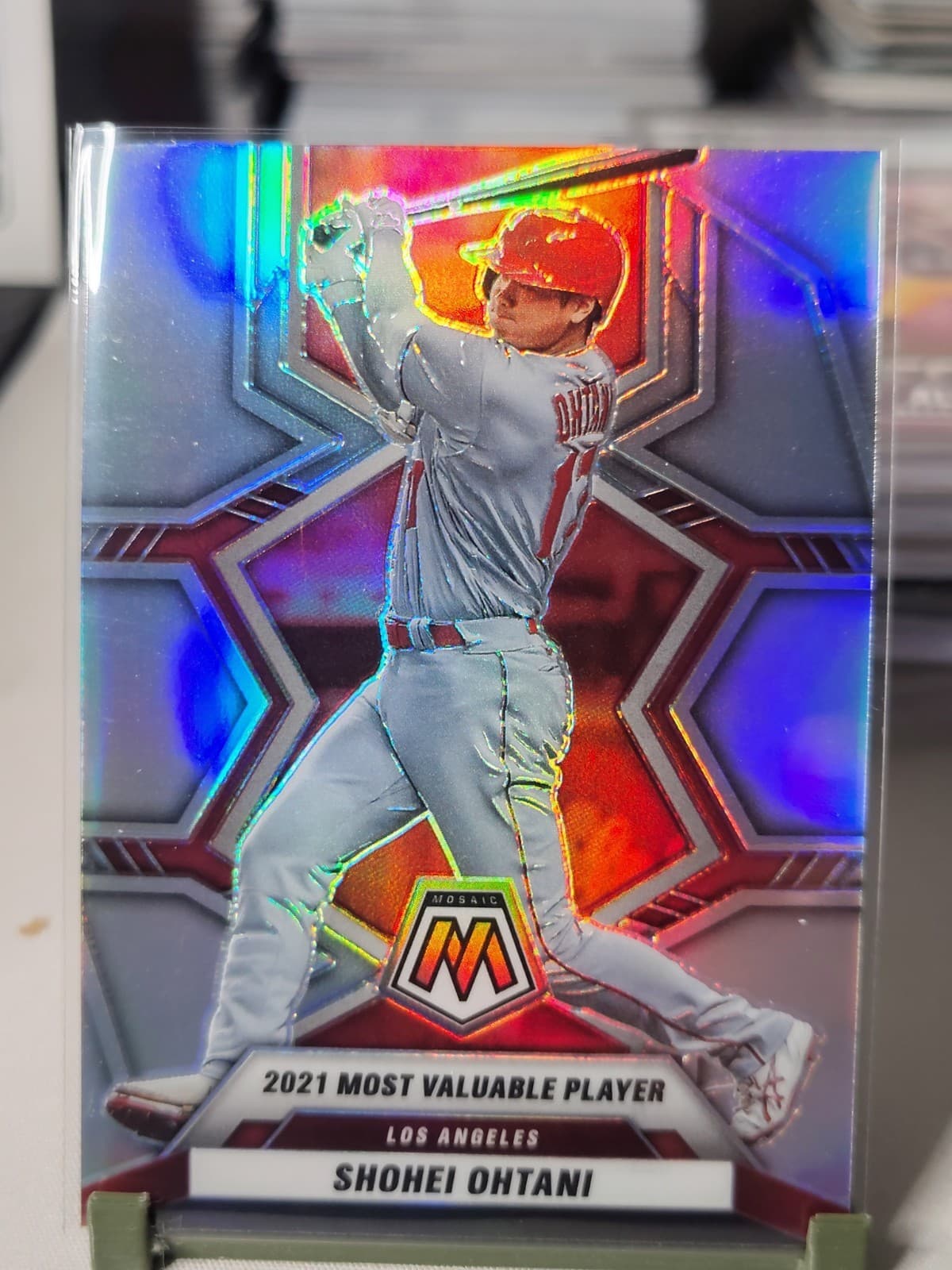 Silver Shohei Ohtani 2022 Panini Mosaic