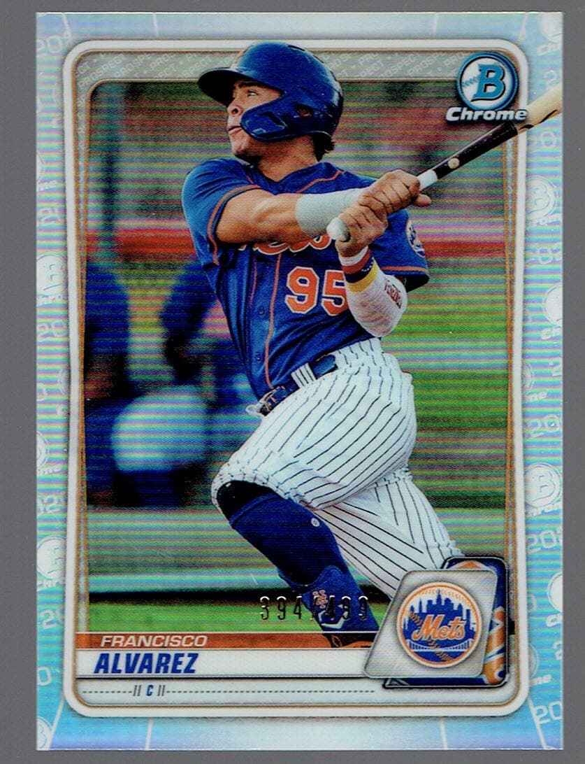 Francisco Alvarez Baseball 2020 Bowman Chrome 2020 Bowman Chrome refractor
