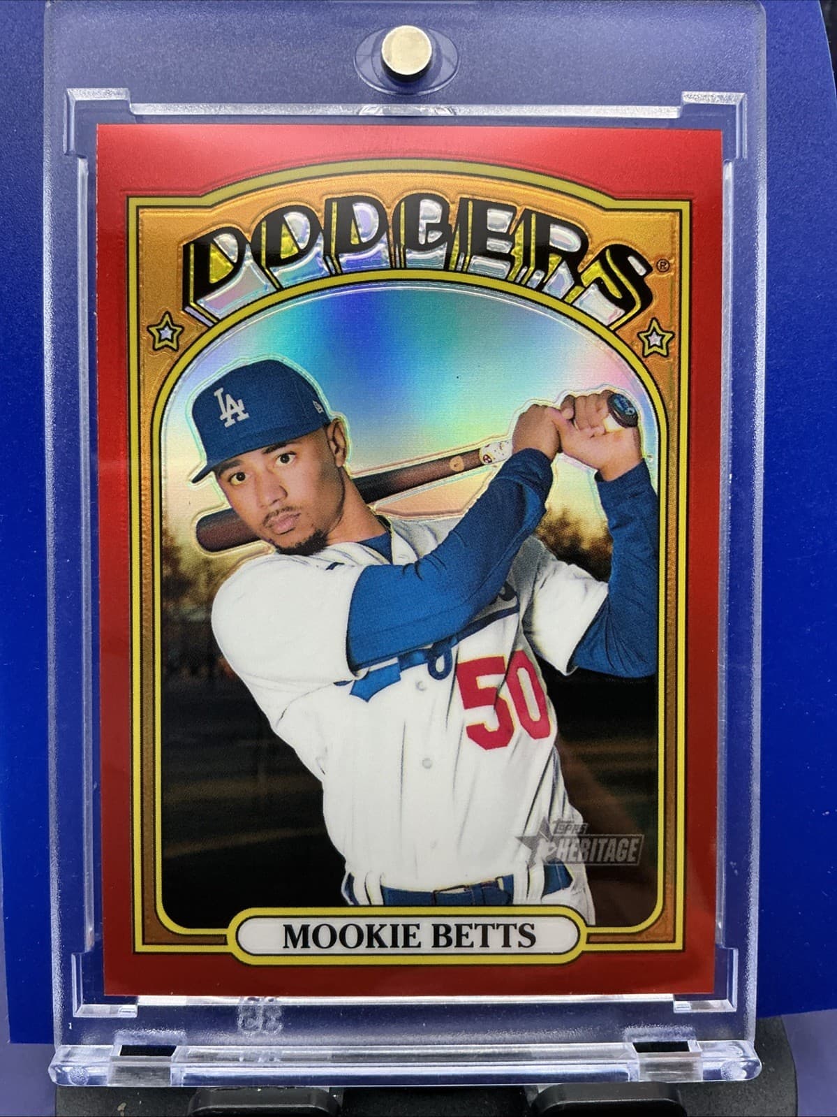 Mookie Betts Red 2021 Topps Heritage 2021 Topps Heritage