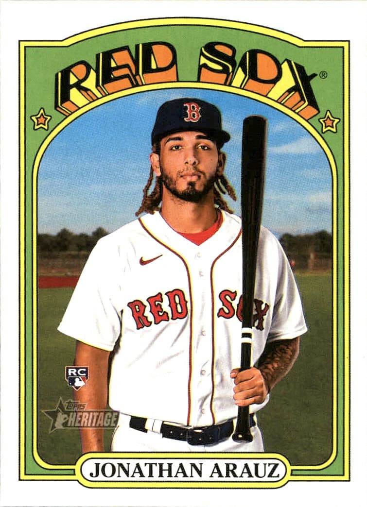 Jonathan Arauz Boston 2021 Topps Heritage 2021 Topps Heritage