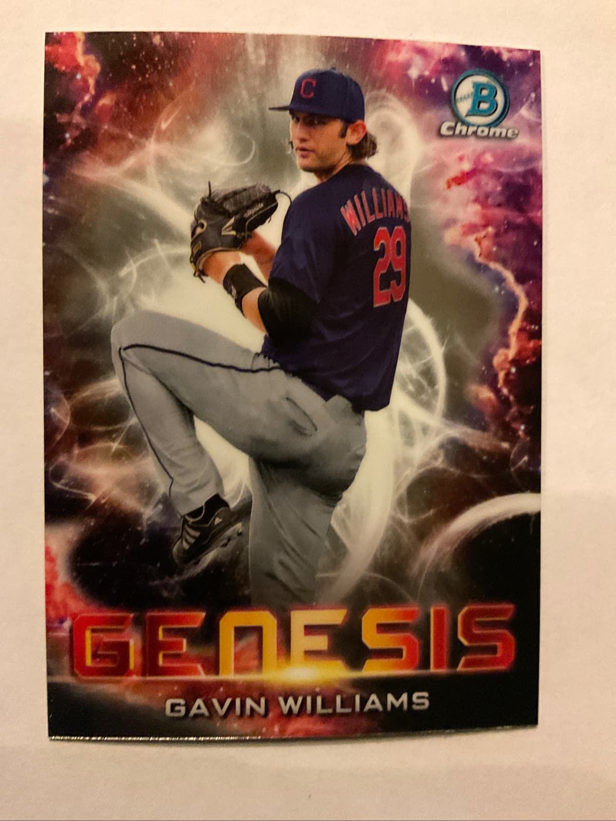 Genesis GAVIN WILLIAMS Clevela 2021 Bowman Chrome 2021 Bowman Chrome