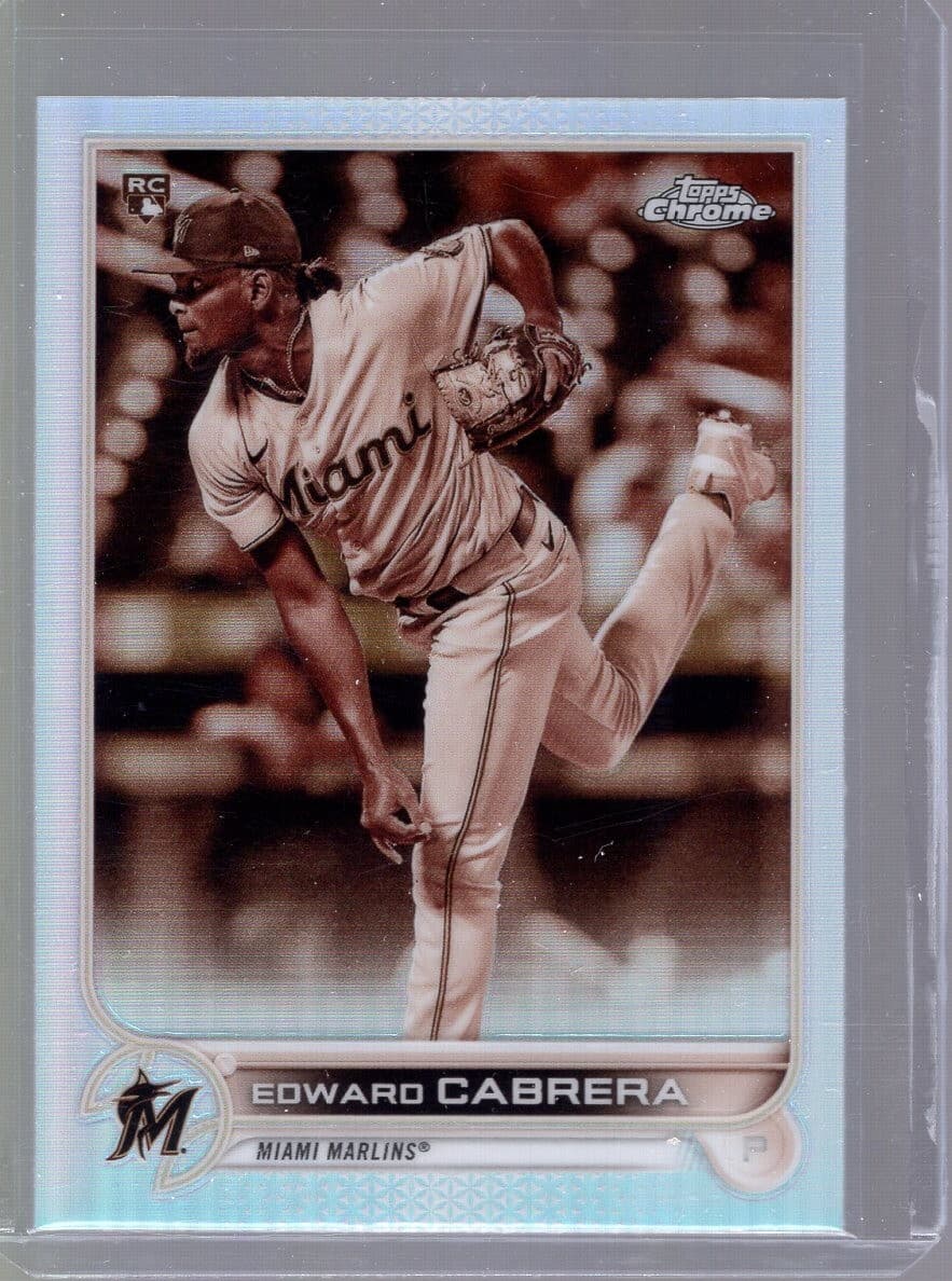 Sepia Edward Cabrera 2022 Topps Chrome 2022 Topps Chrome
