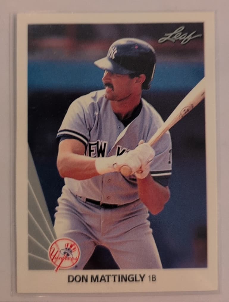 Don Mattingly 1990 Leaf 1990 Leaf