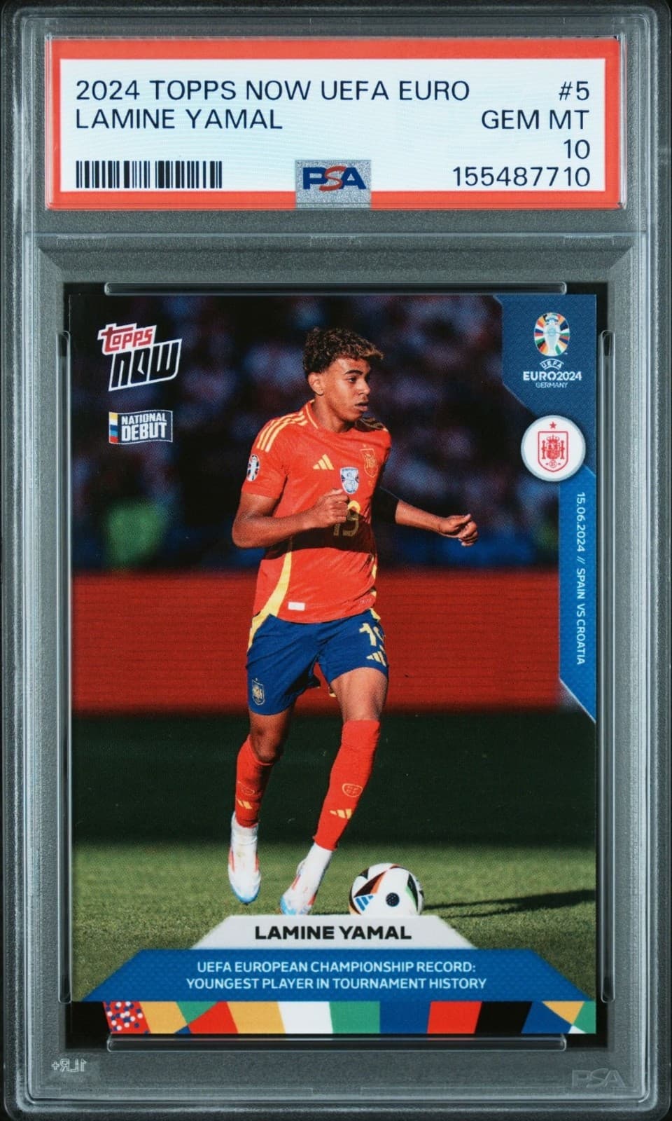 NOW UEFA EURO LAMINE YAMAL SPA 2024 Topps 2024 Topps