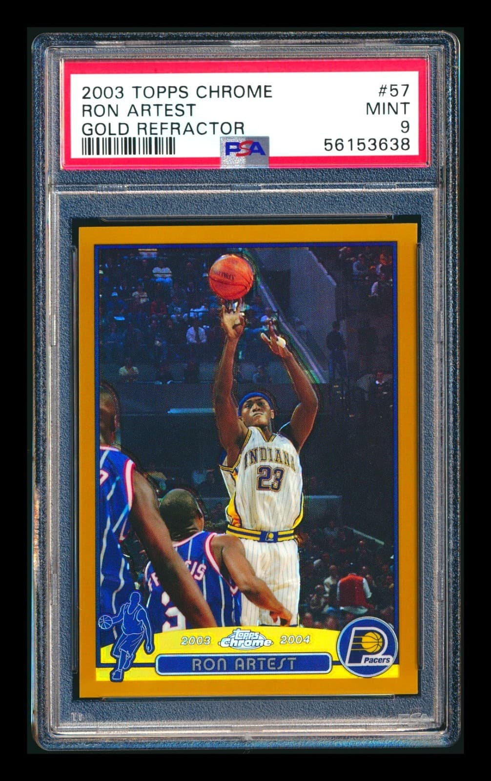 -04 RON ARTEST GOLD PACERS /99 2003 Topps Chrome 2003 Topps Chrome