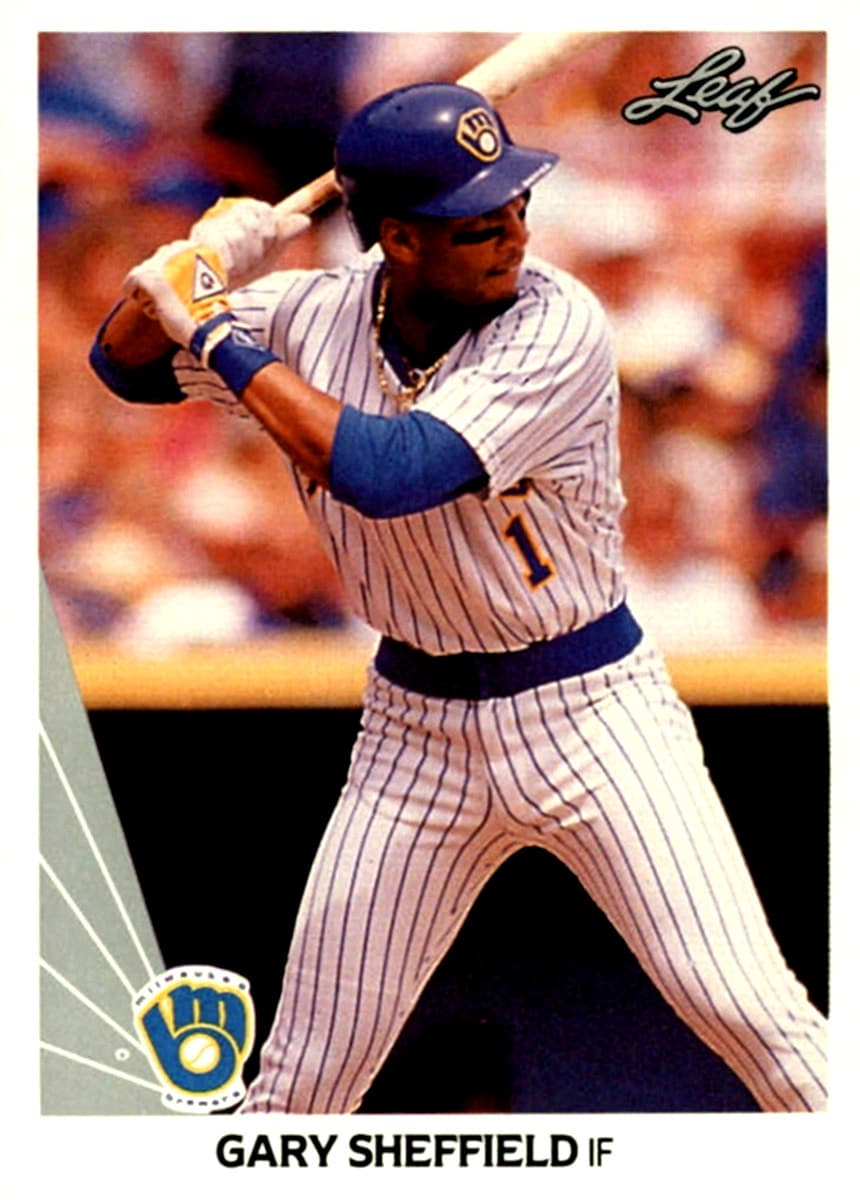 Gary Sheffield Milwaukee 1990 Leaf 1990 Leaf