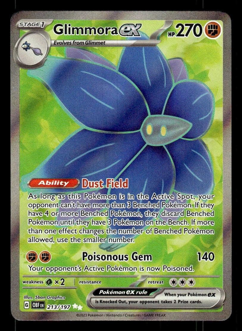 POKEMON GLIMMORA EX ULTRA RARE 2023