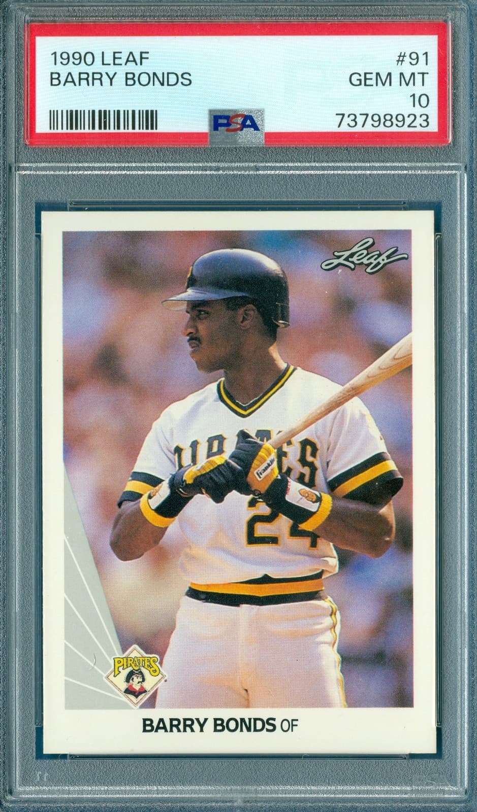 Baseball Barry Bonds 1990 Leaf 1990 Leaf