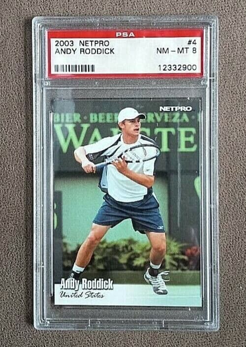 Andy Roddick 2003 Netpro rookie card