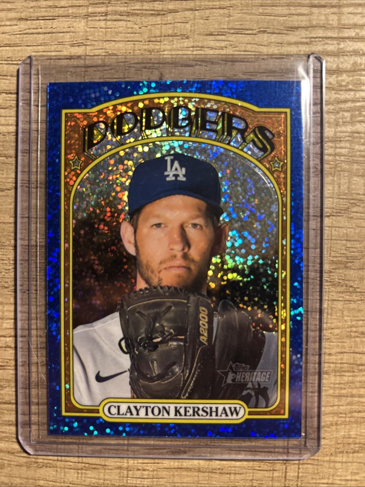 Clayton Kershaw Blue 2021 Topps Heritage 2021 Topps Heritage