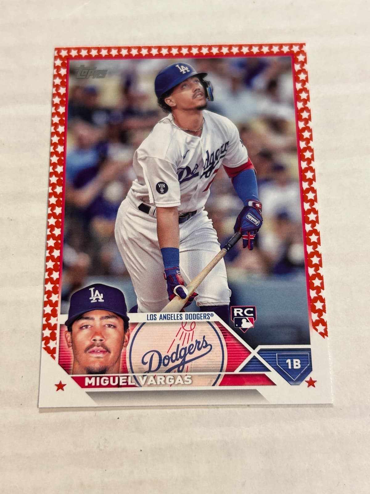 MIGUEL VARGAS INDEPENDENCE DAY 2023 Topps 2023 Topps