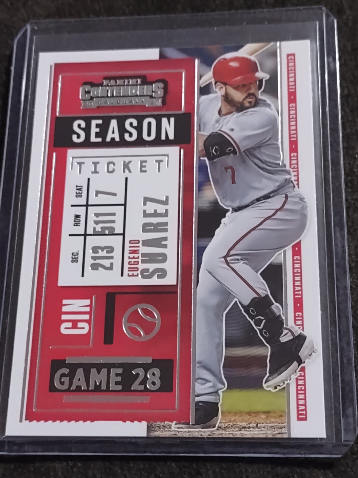 Eugenio Suarez Cincinnati 2020 Panini Contenders 2020 Panini Contenders