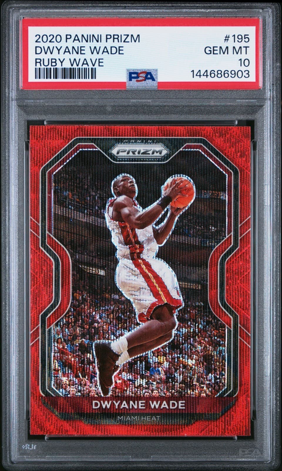 Dwayne Wade Ruby 2020 Panini Prizm 2020 Panini Prizm red-wave