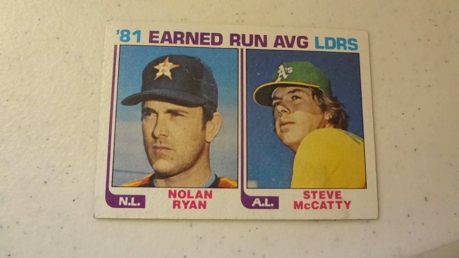 # 167 '81 ERA LEADERS NOLAN RY 