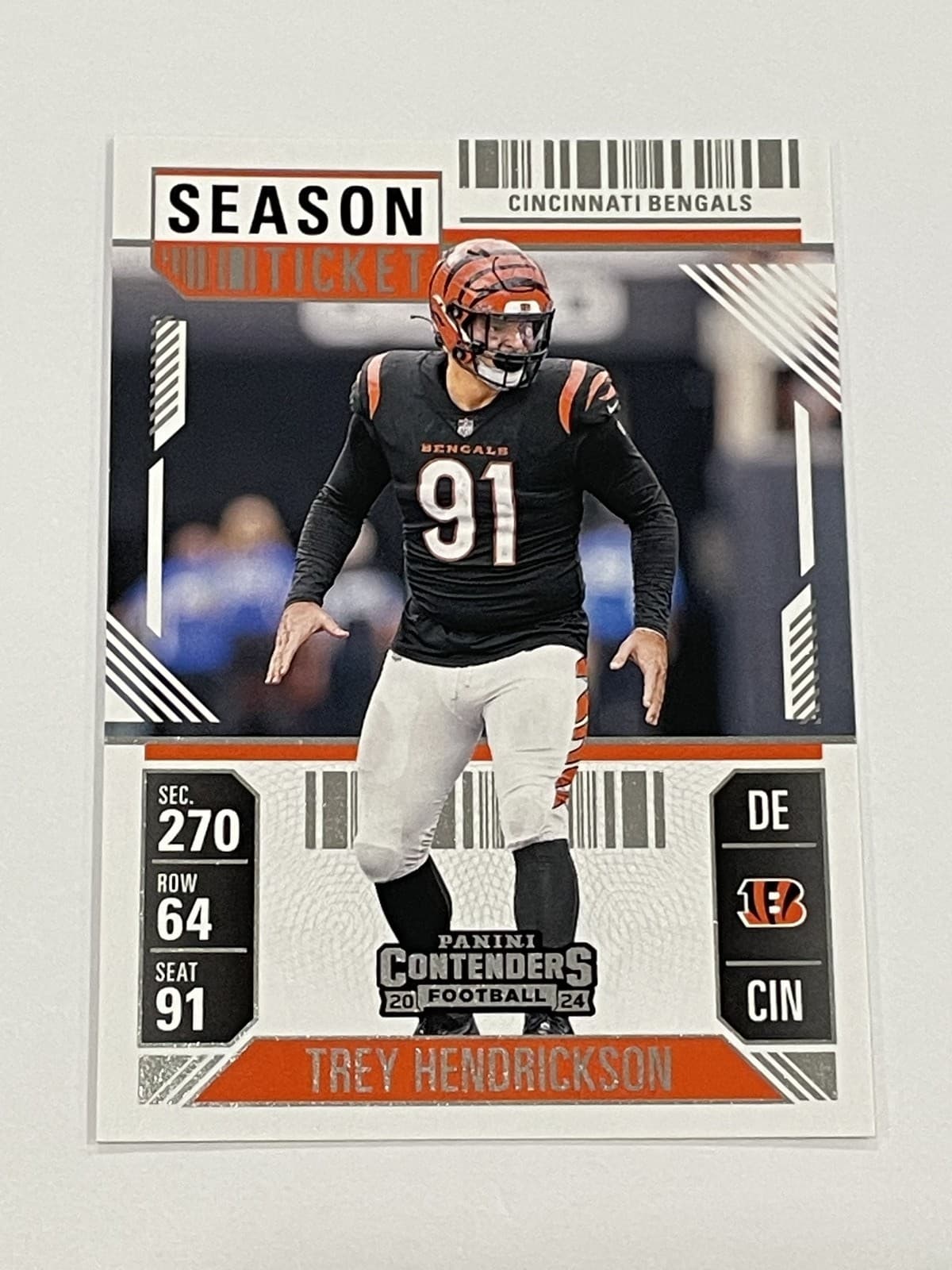Trey Hendrickson 2024 Panini Contenders 2024 Panini Contenders